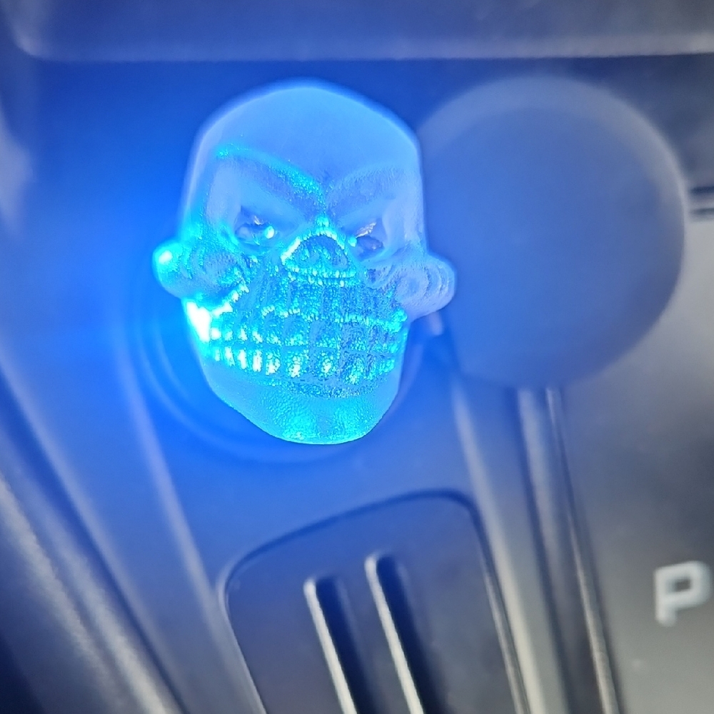 Blue LED Skull Accent Light
